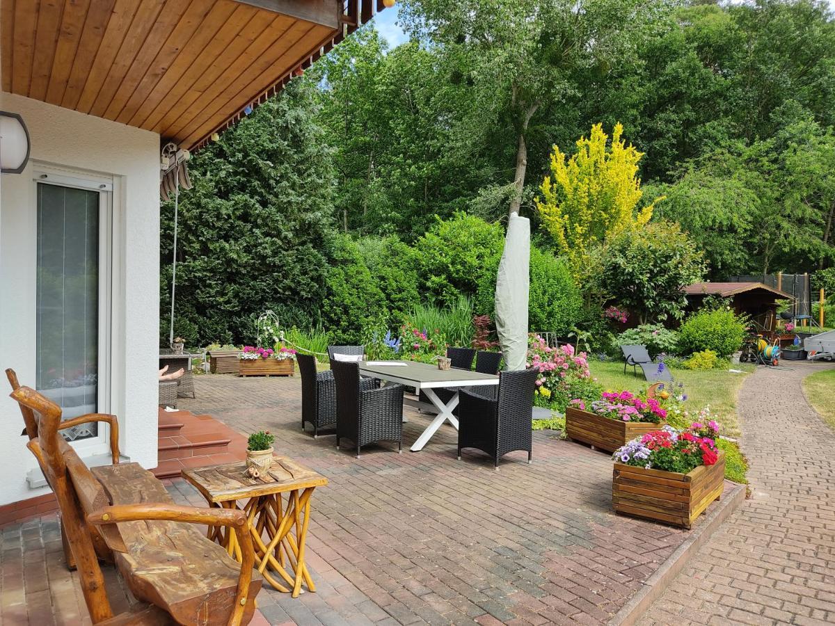 Grosszuegige Ferienwohnung Am Waldesrand Im Seenland Lauta Extérieur photo